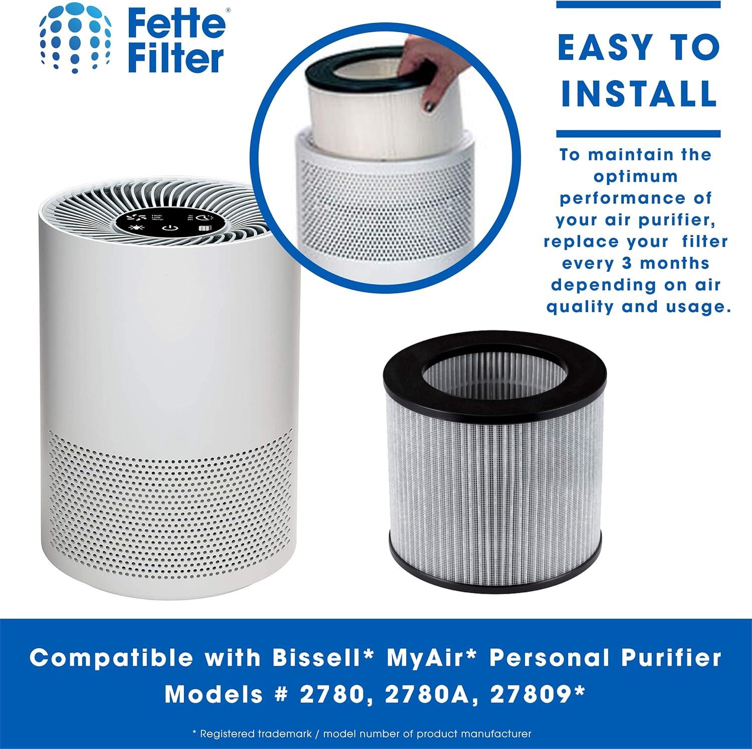 BISSELL MyAir Personal Air Purifier Filter Compatible with 2780