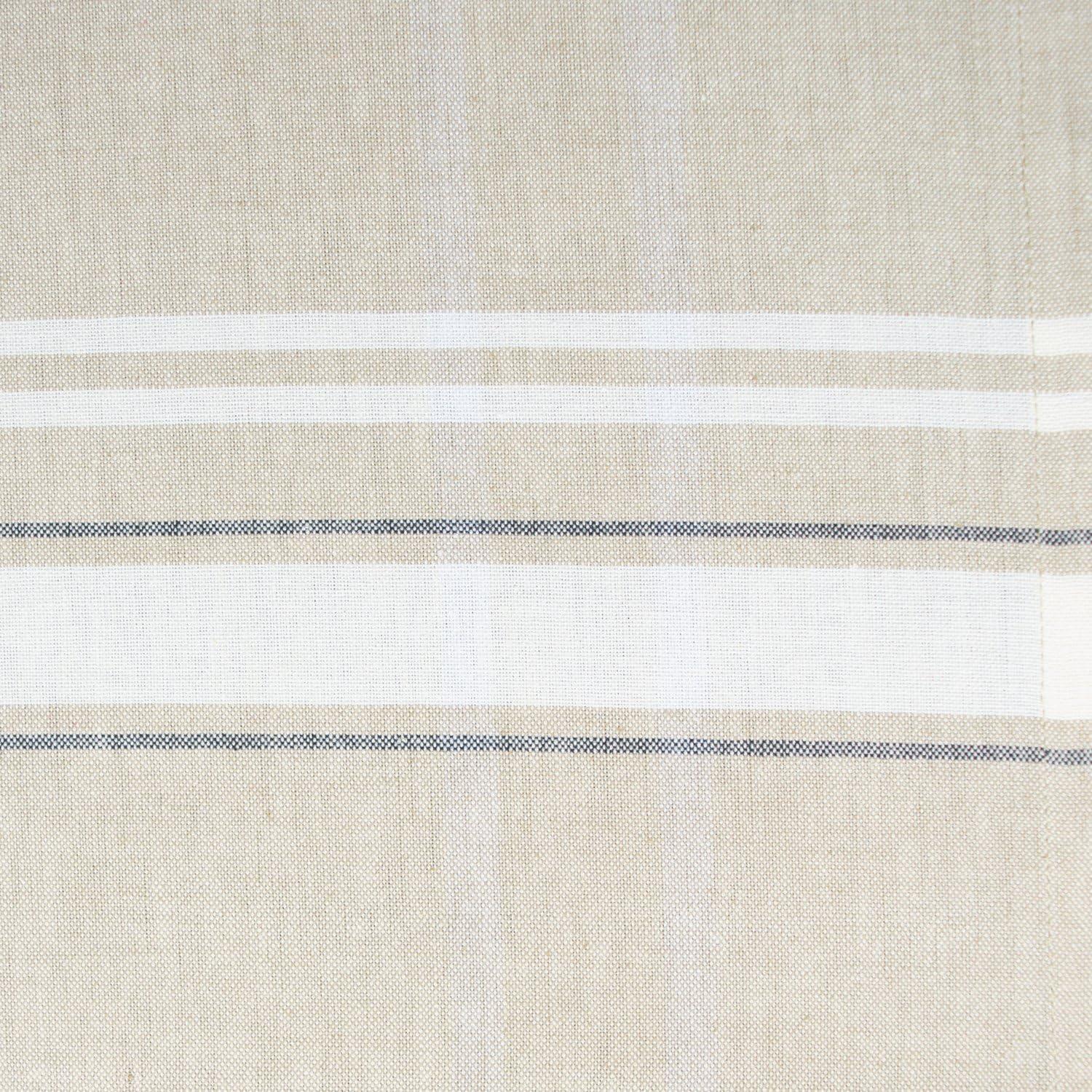 White French Stripe Tablecloth 60x120