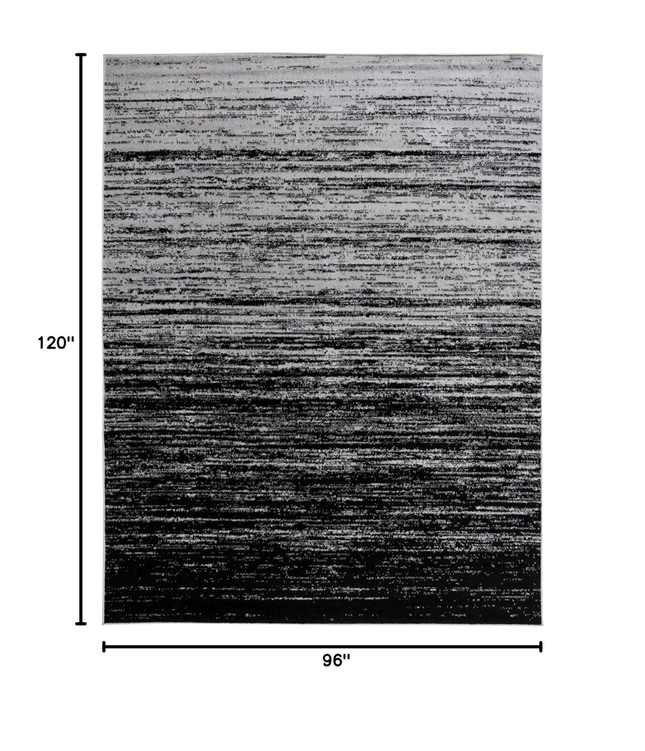 Adirondack ADR113 Machine Made Indoor Area Rug - Silver/Black - 8'x10' - Safavieh