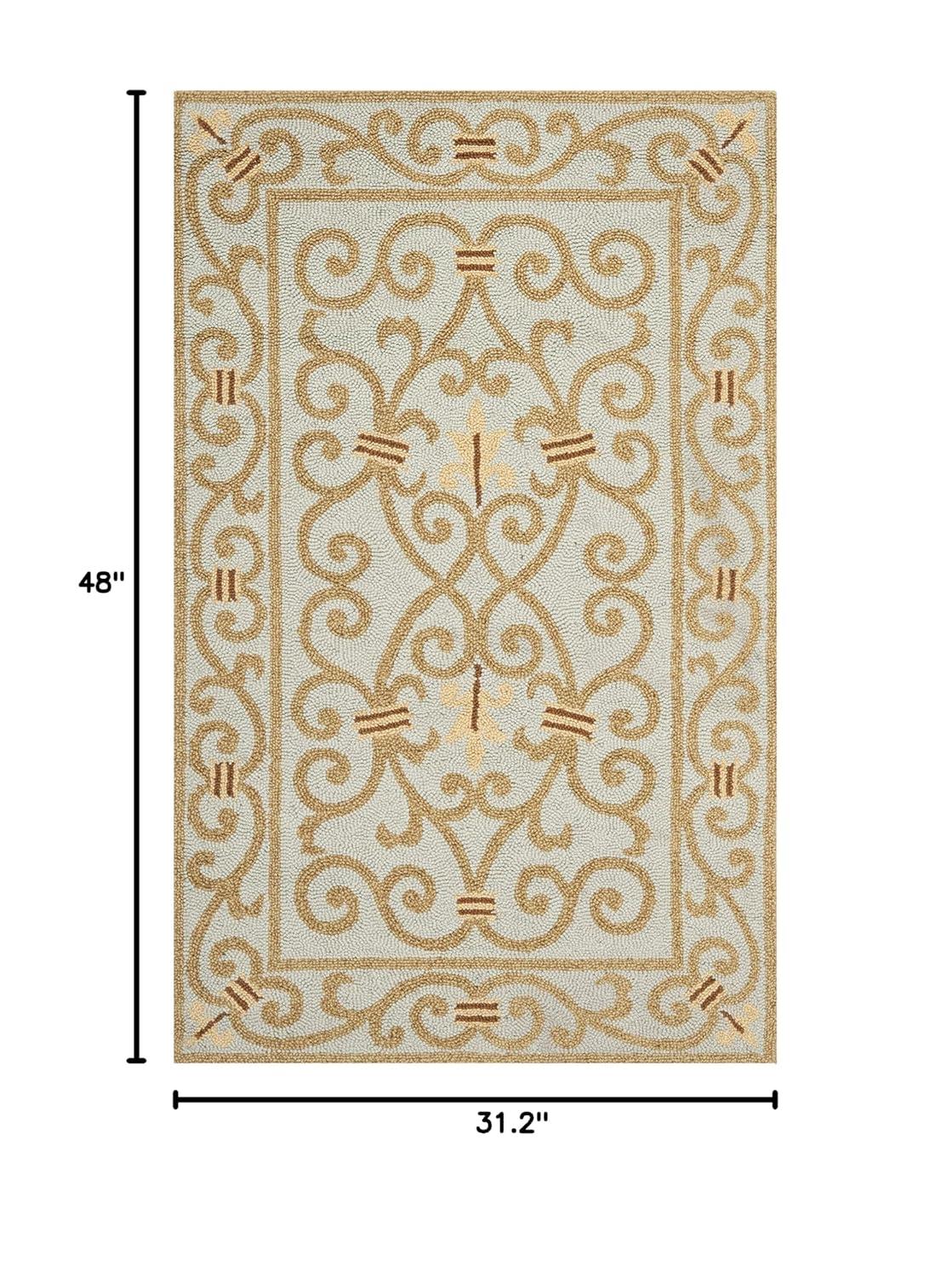Safavieh Hand Hooked Wool Pile Oriental Rug