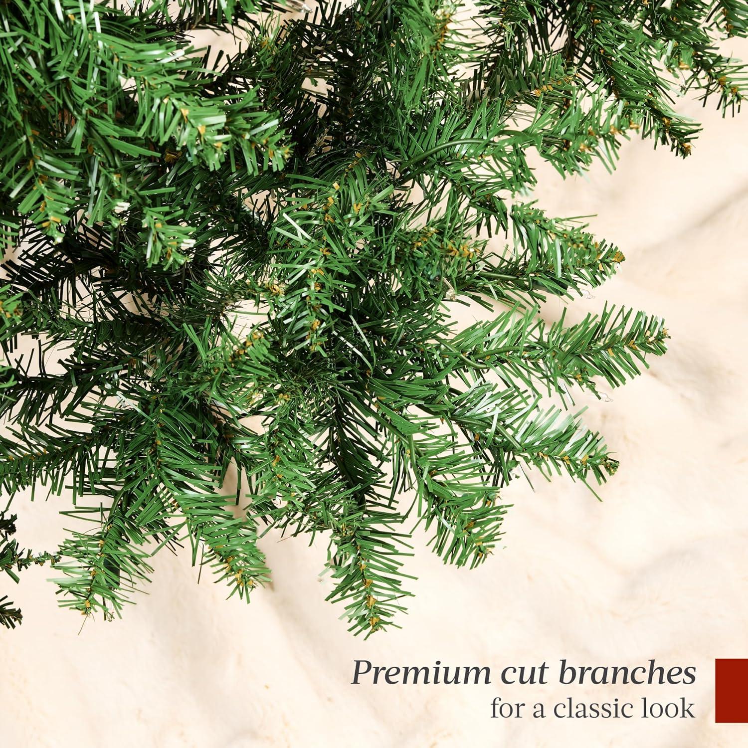 Best Choice Products 9ft Hinged Douglas Full Fir Artificial Christmas Tree Holiday Decoration w/ Foldable Metal Stand