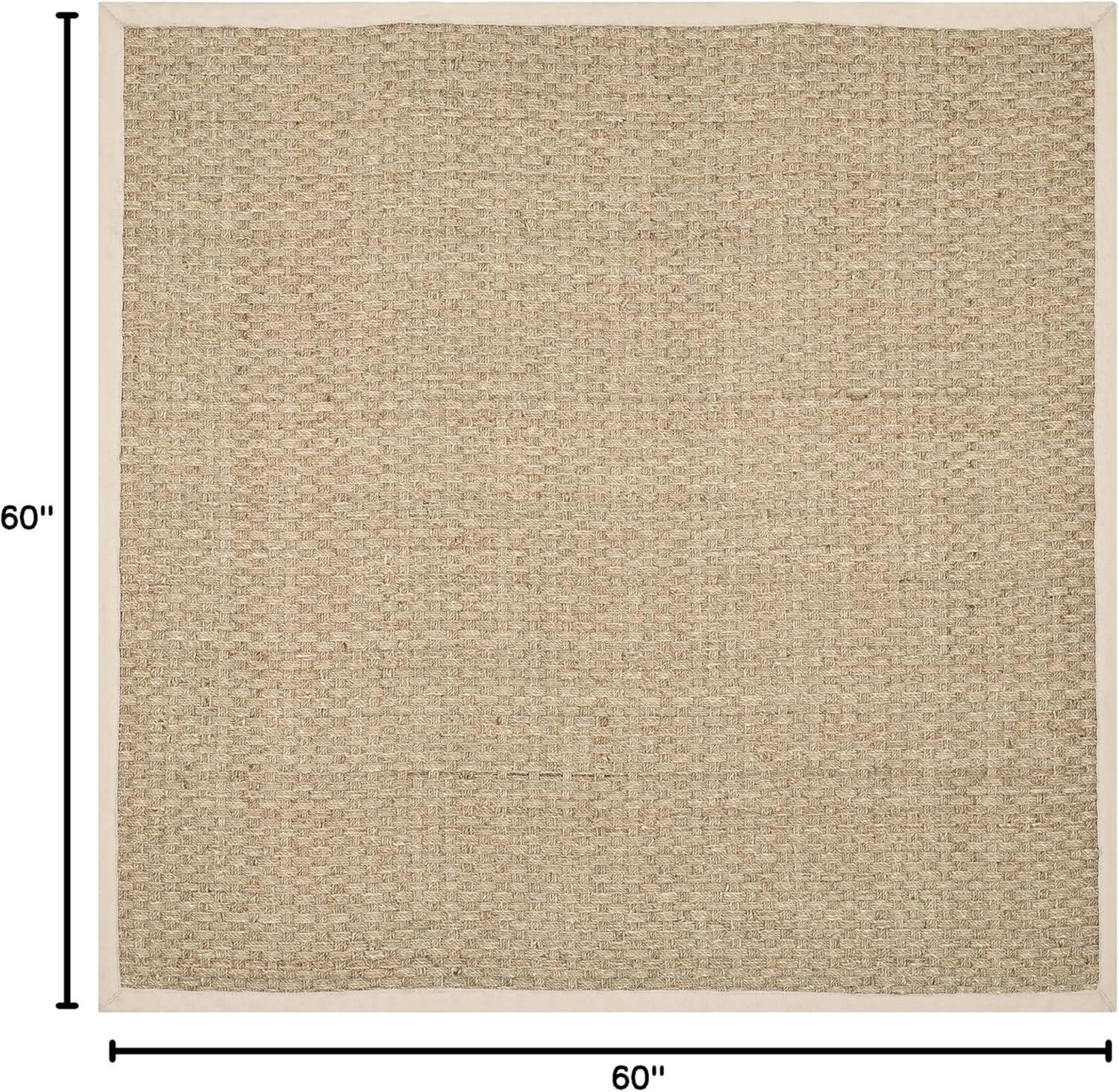 Natural Fiber NF114 Power Loomed Indoor Area Rug - Natural/Ivory - 5'x5' - Safavieh