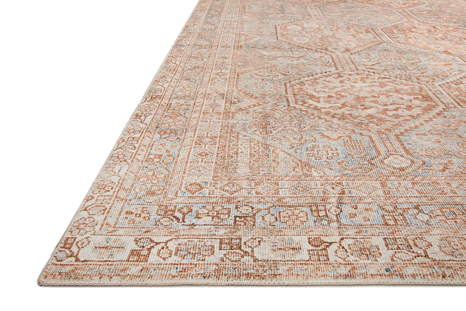 Jules Rug by Chris Loves Julia x Loloi - Tangerine and Mist / 9'6" x 14"