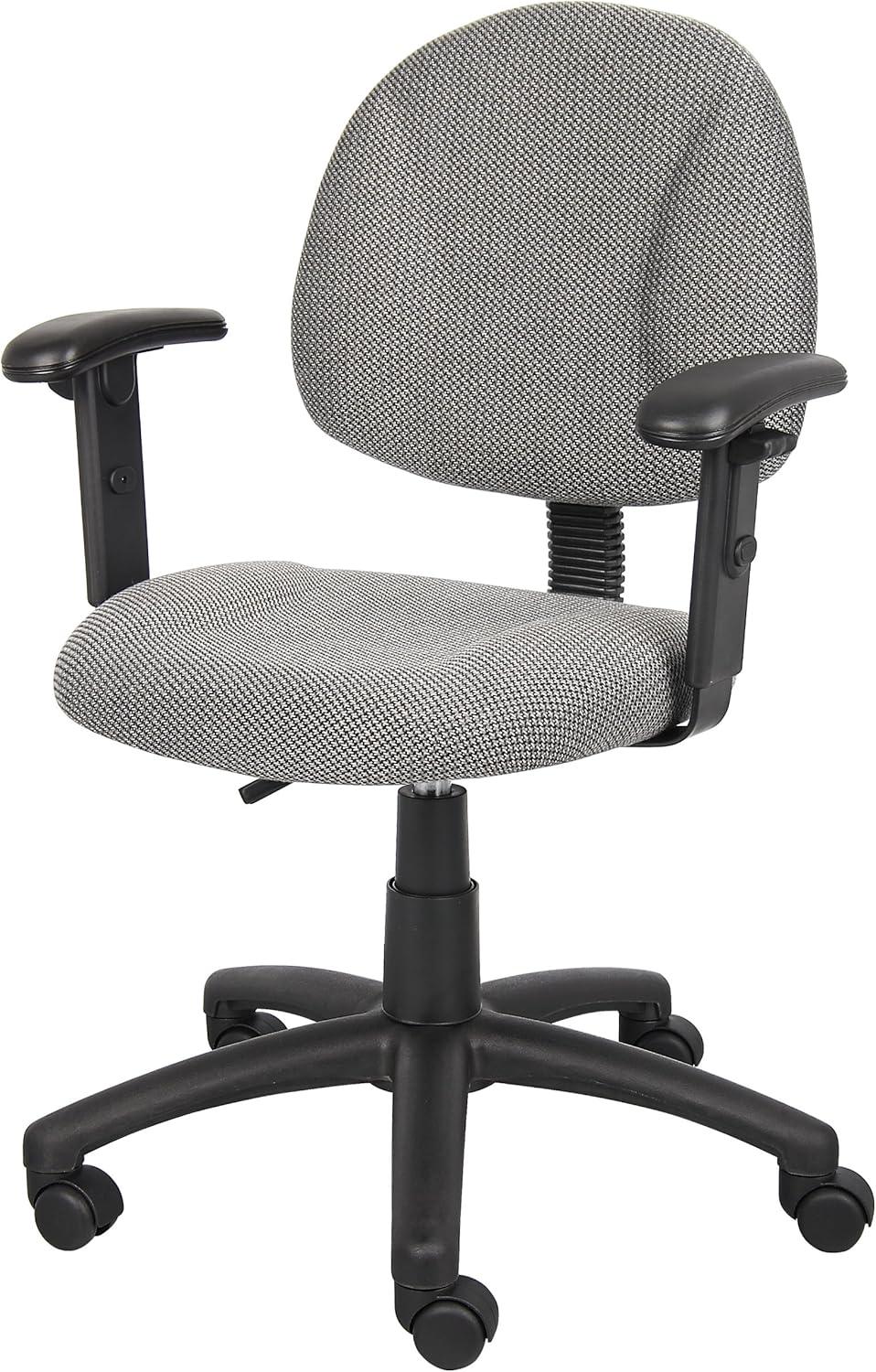 Deluxe Posture Chair with Adjustable Arms - Boss Office Products