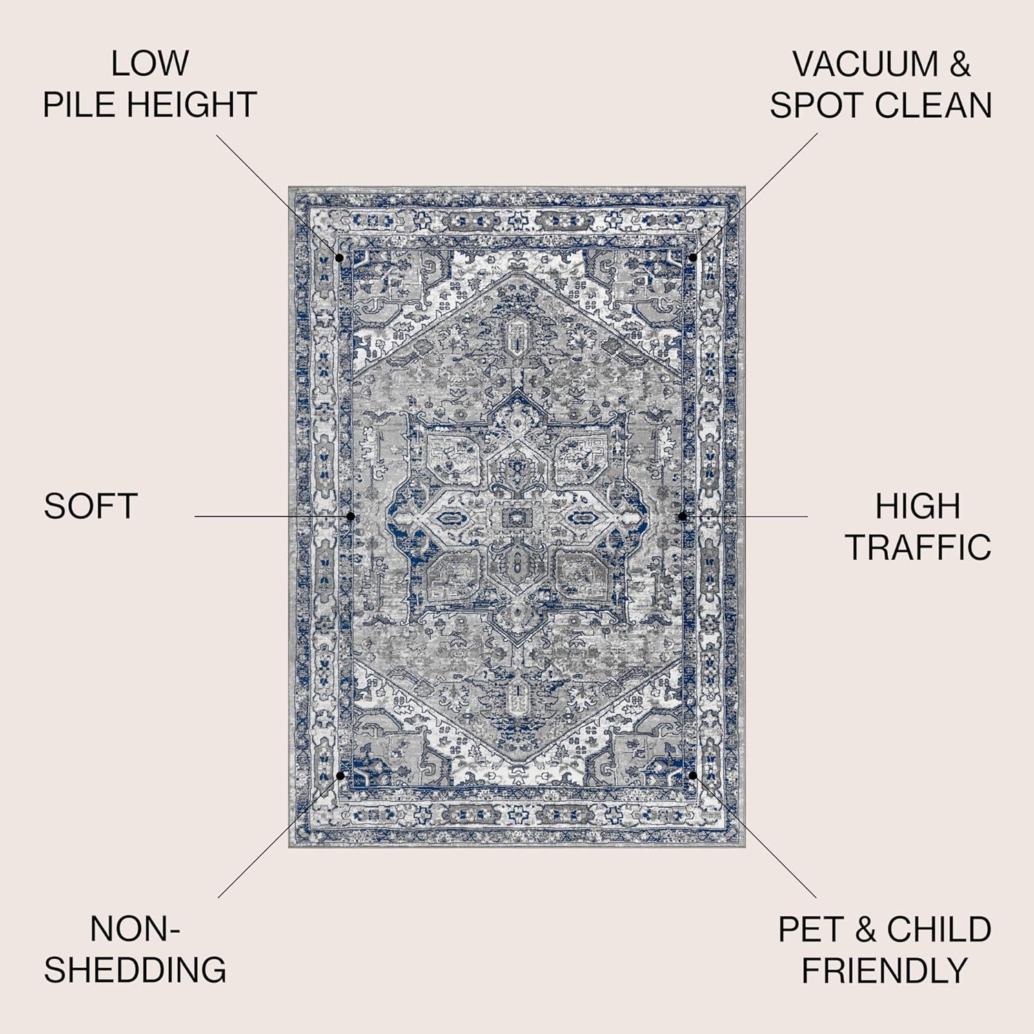 Modern Persian Vintage Medallion Runner Rug - JONATHAN Y