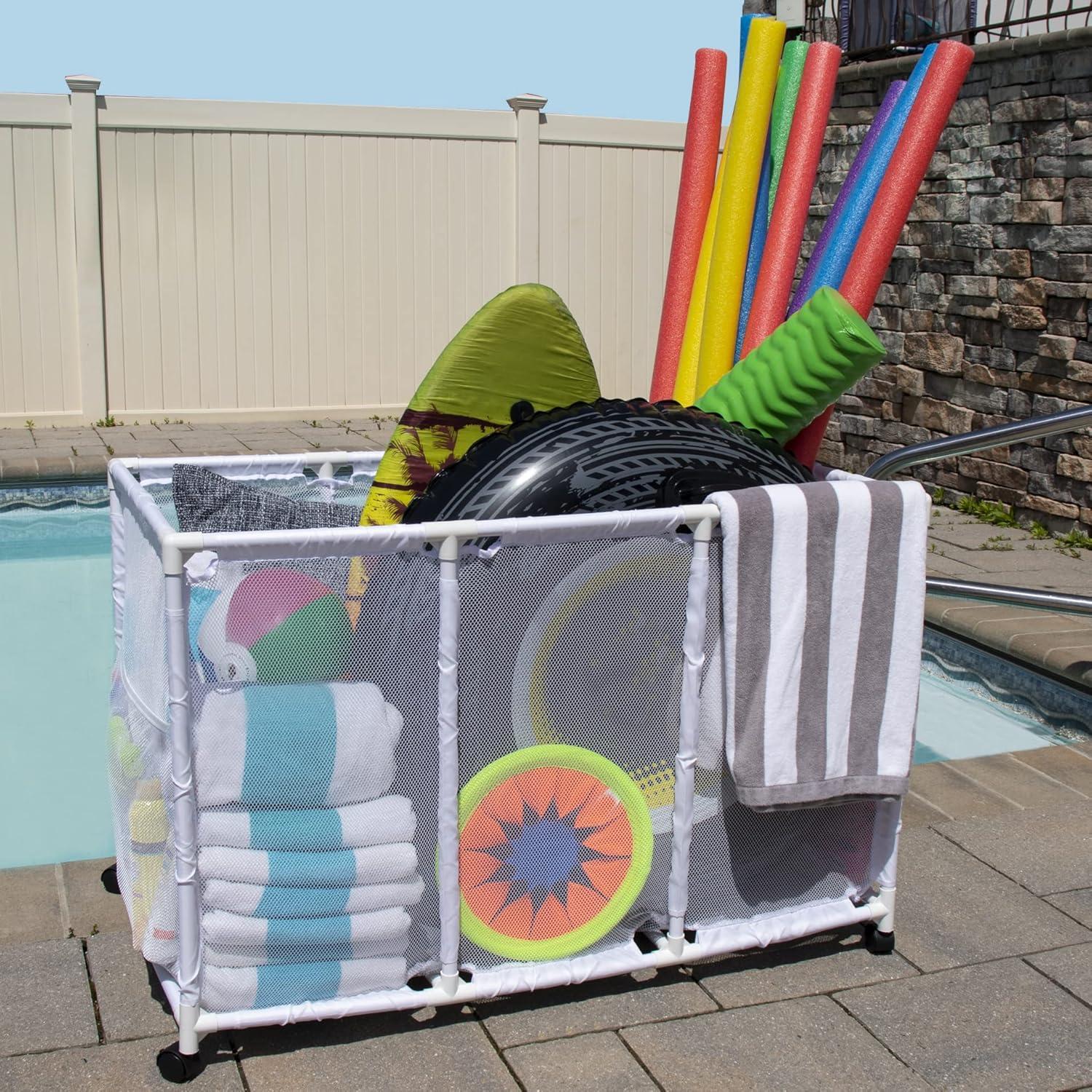 Essentially Yours Essentially Yours 46'' W 0 Gallons Water Resistant Plastic Deck Box with Wheels