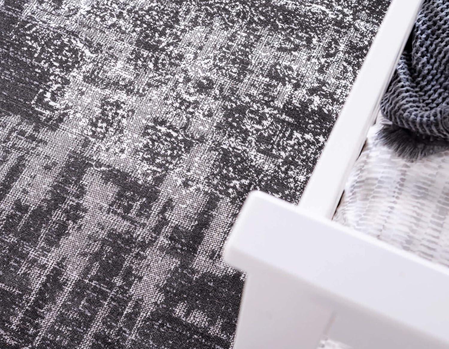 Unique Loom Aarhus Collection Area Rug - Traditional (2' 7" x 10' Runner Dark Gray/Gray)