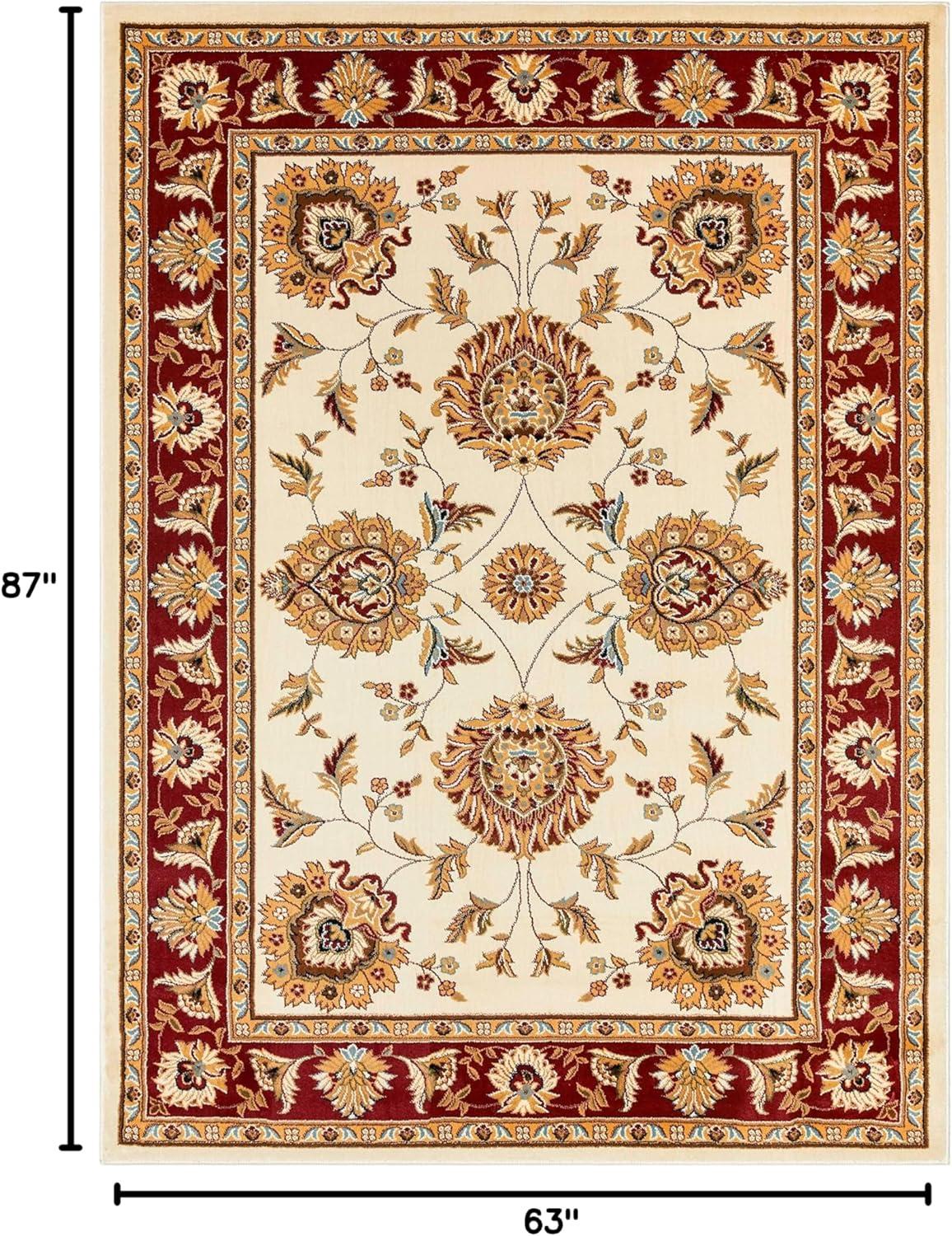 Well Woven Timeless Abbasi Oriental Persian Green 5'3" x 7'3" Area Rug