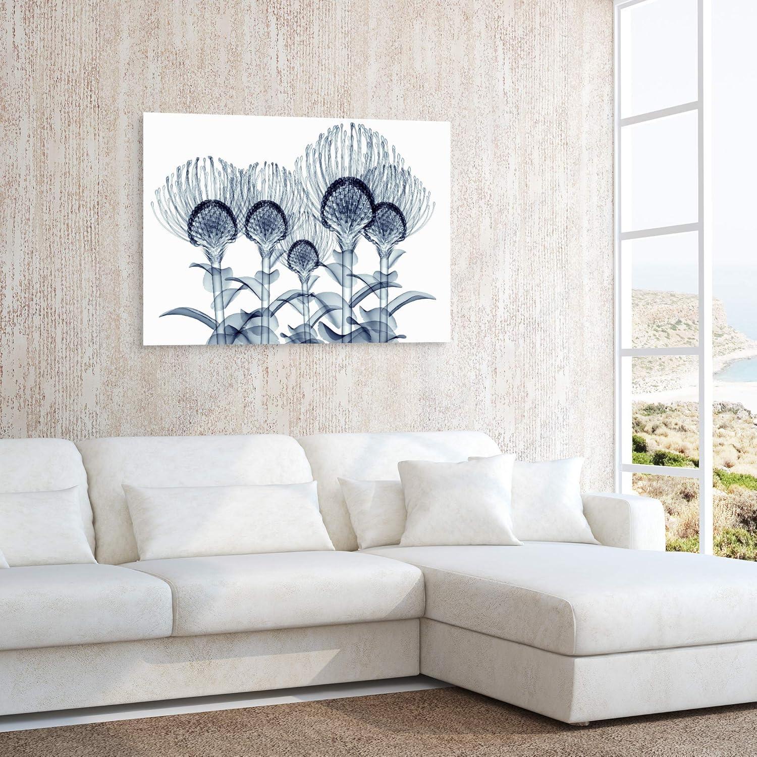 Empire Art Direct "Nodding Pincushions" Frameless Free Floating Tempered Glass Panel Graphic Wall Art