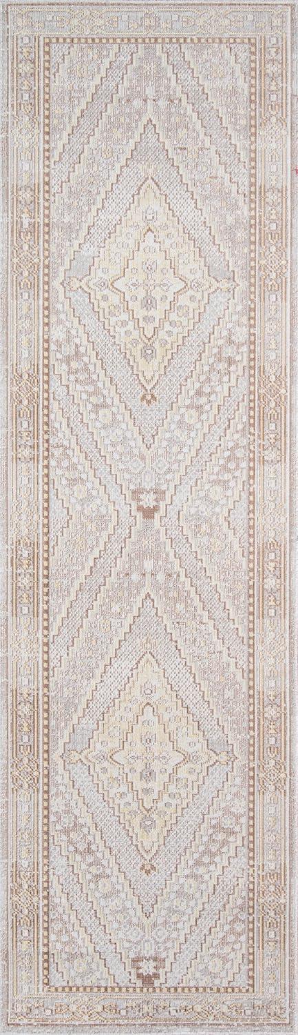 4'x6' Shapes Geometric Loomed Area Rug Gray - Momeni: Modern Indoor Low Pile Polyester Rectangle, Spot Clean