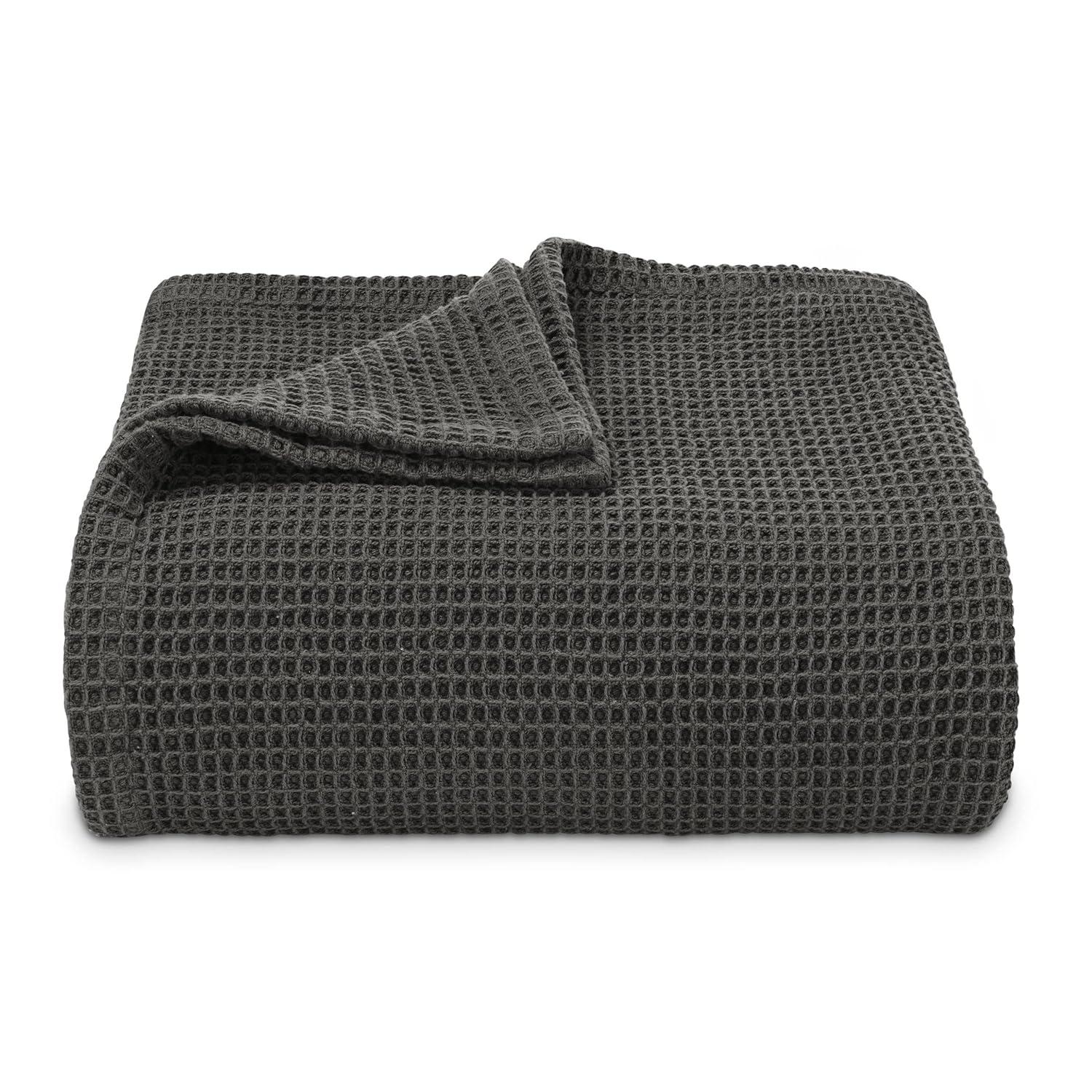 Vera Wang Vera Wang Waffleweave Cotton Blanket