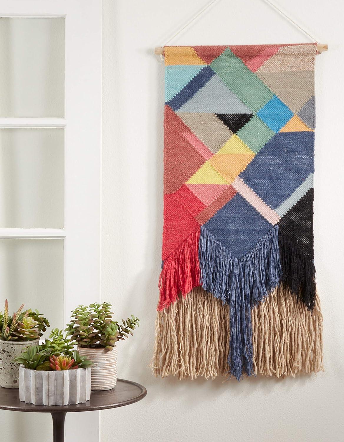 Bohem Hand Woven Wool Wall Hanging