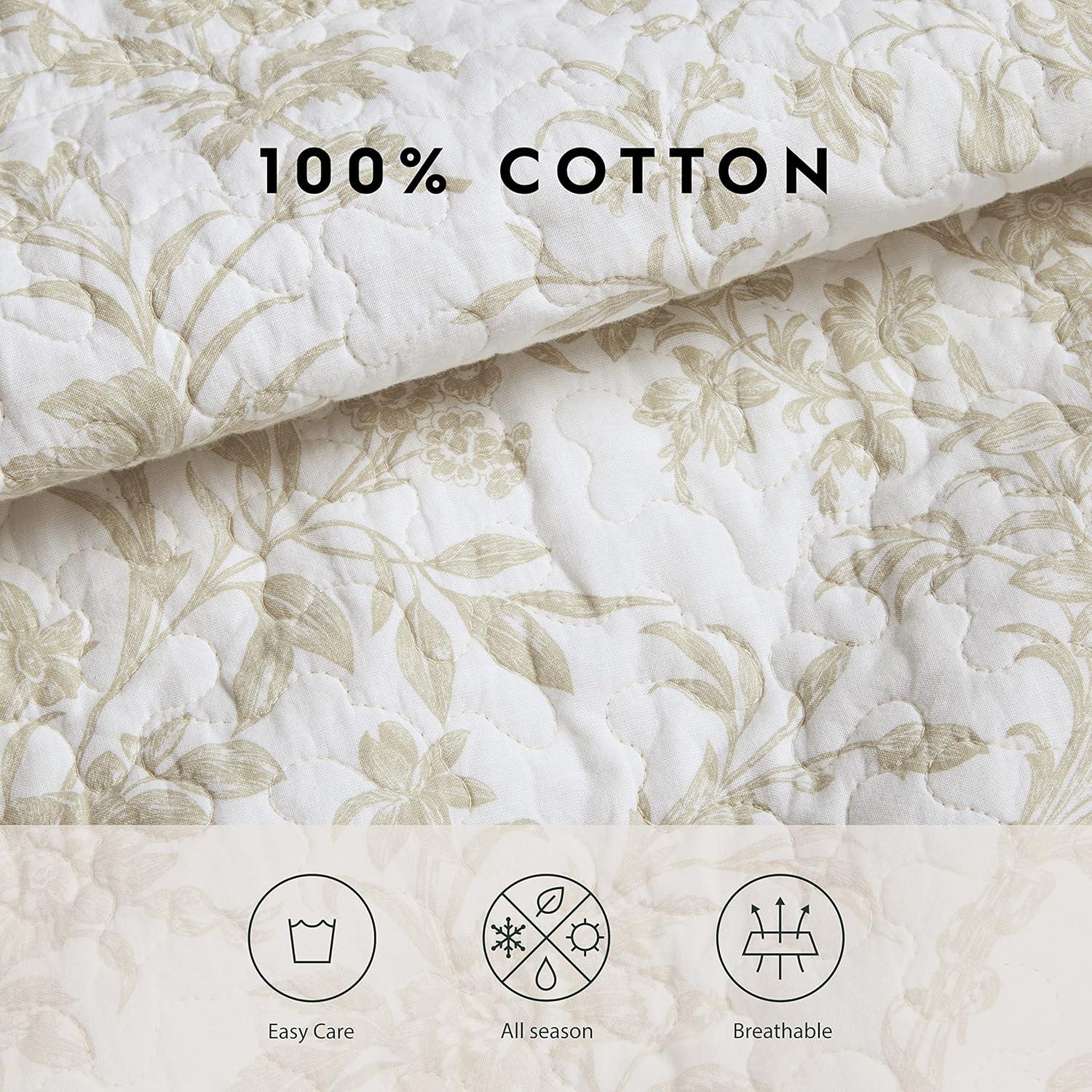 Laura Ashley Amberley Reversible Cotton Quilt Set