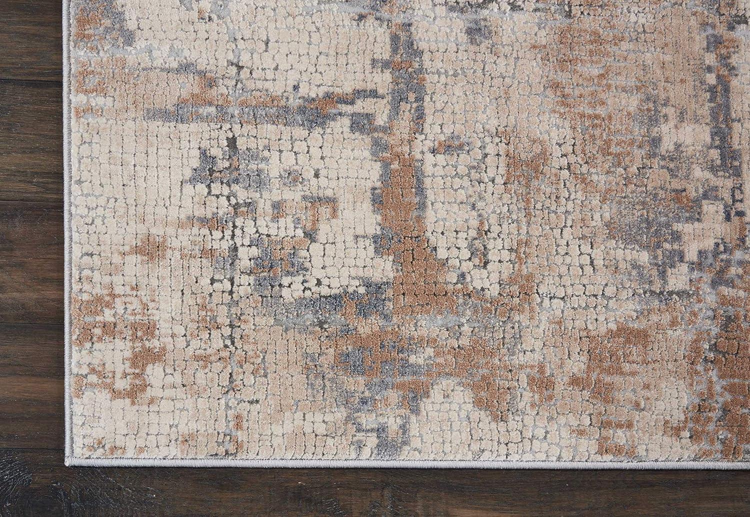Nourison Rustic Textures Contemporary Indoor Area Rug Beige/Grey 3'11" x 5'11"