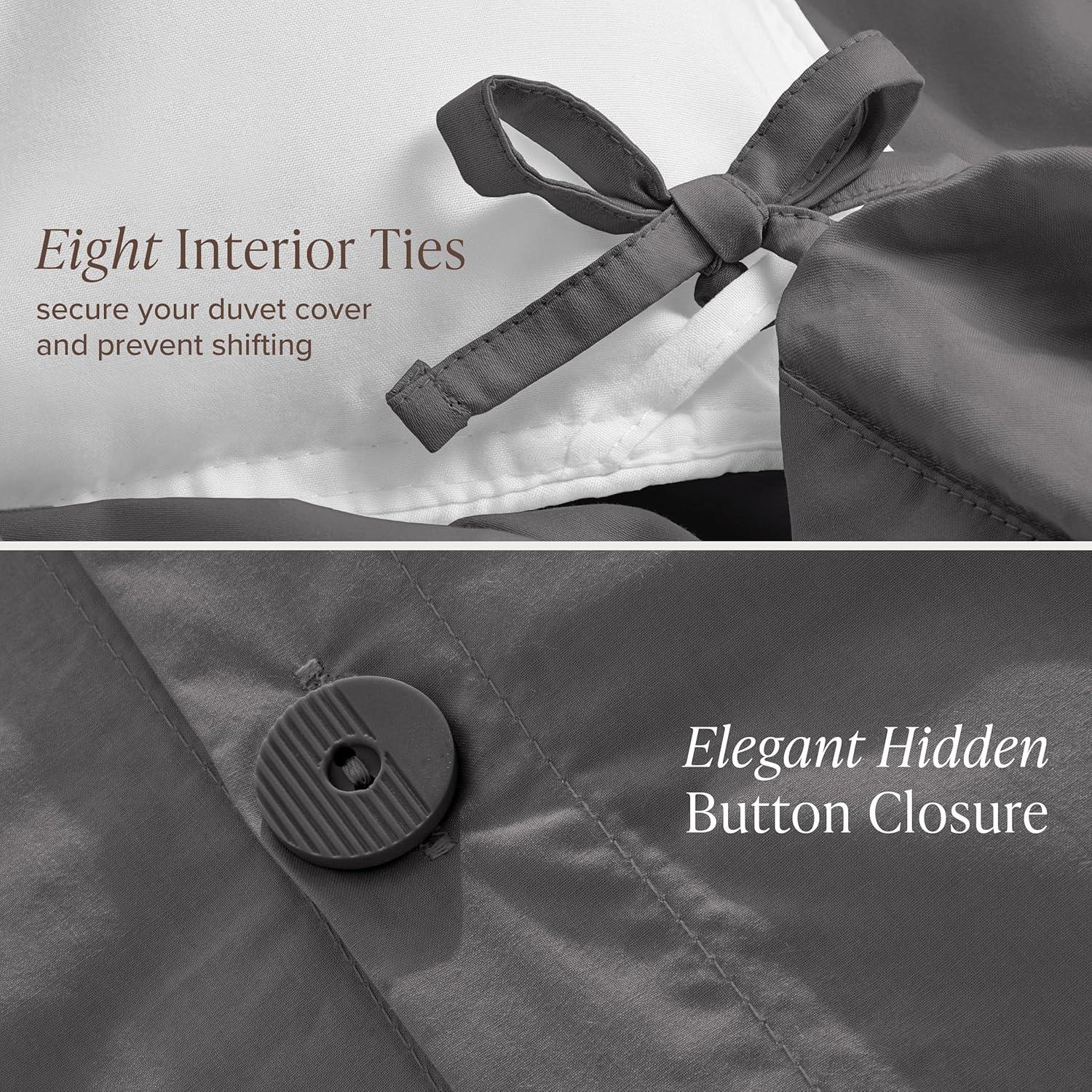 Bare Home Modern & Contemporary Organic Percale Duvet Cover Set