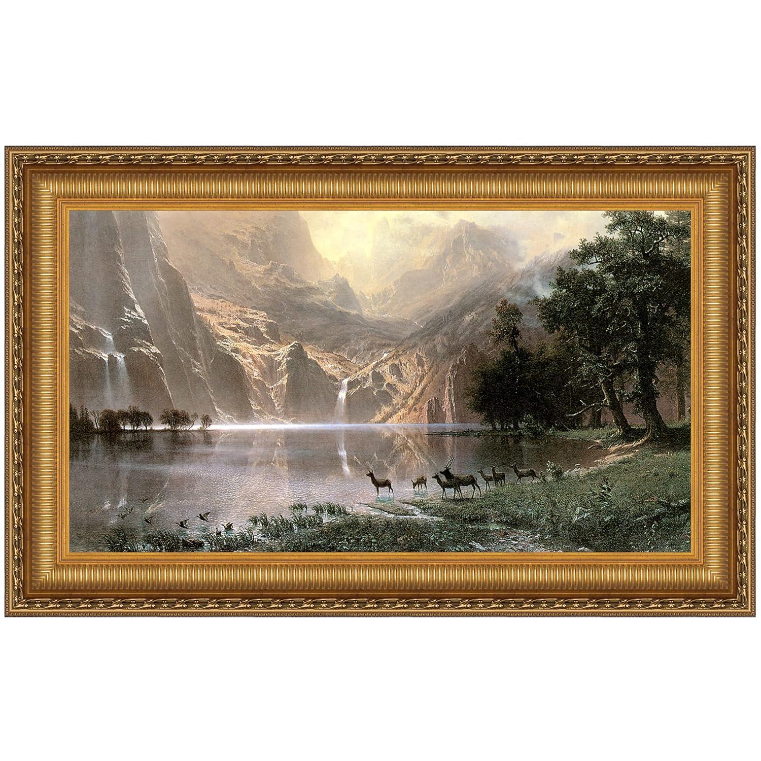 Vault W Artwork Among The Sierra Nevada, 1868 by Albert Bierstadt Framed Canvas Replica Painting | Wayfair