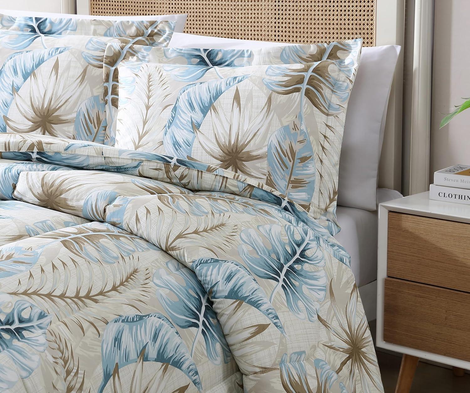 Caribbean Joe  3PC Comforter Set Full - Queen - Dancing Palms