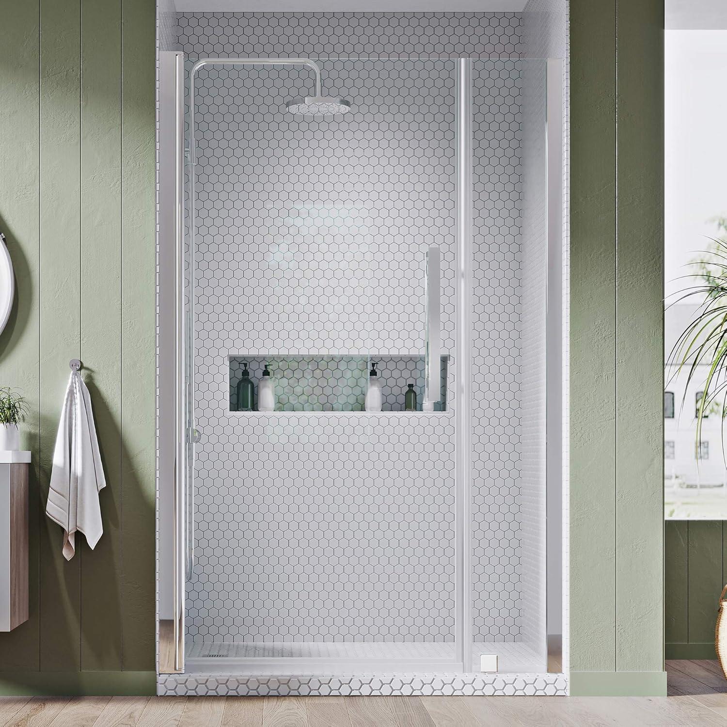 Endless Pasadena 41" W x 72" H Alcove Frameless Shower Kit, Door, Panel