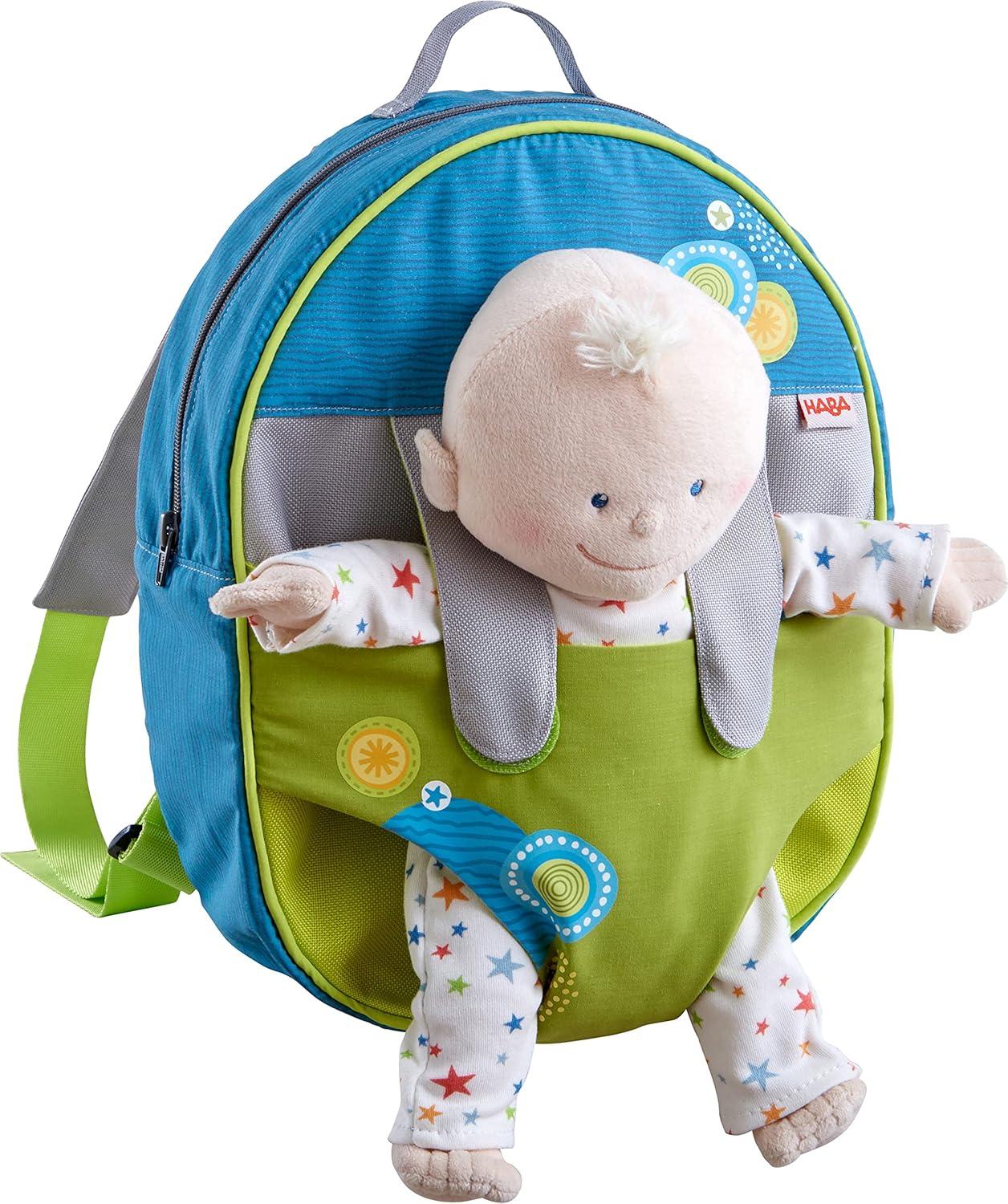 HABA Doll Backpack Summer Meadow - Fits 12" Soft Dolls