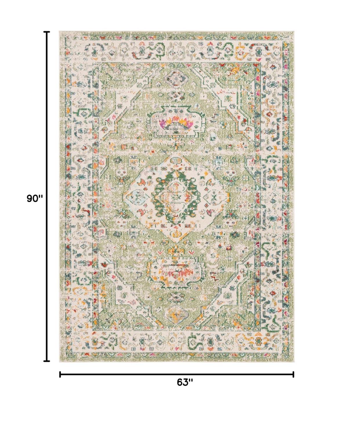 Madison MAD468 Power Loomed Indoor Area Rug - Sage/Ivory - 5'3"x7'6" - Safavieh