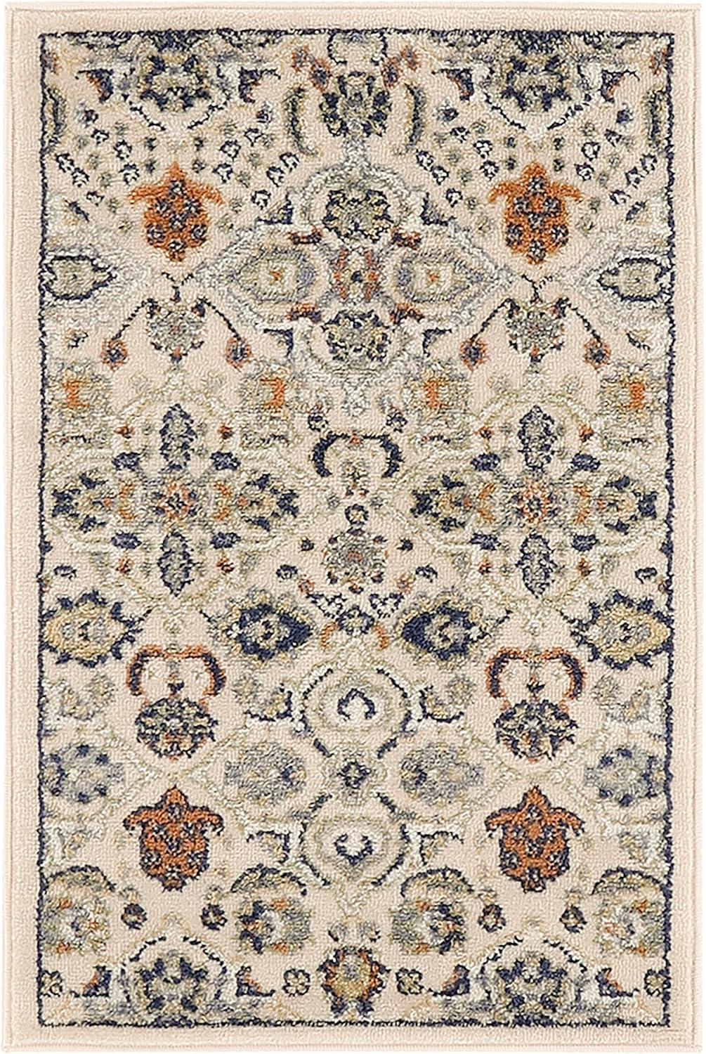 Nourison Allur Boho Indoor Area Rug Turquoise Ivory 9' x 12'