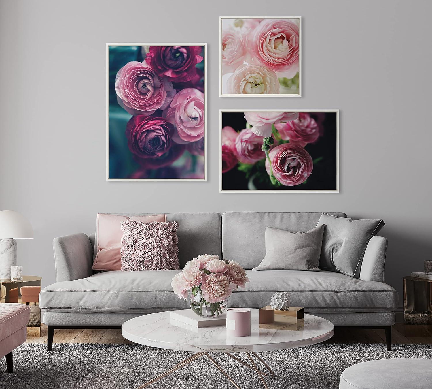 Kate and Laurel Sylvie Yours Truly Framed Canvas by Kristy Campbell, 18x24, White