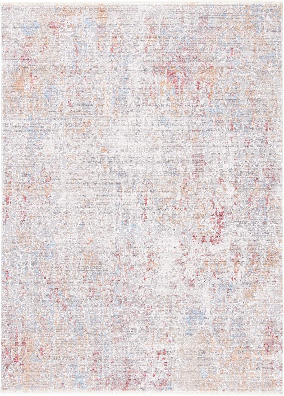 Valencia VAL405 Power Loomed Indoor Area Rug - Grey/Gold - 4'x6' - Safavieh
