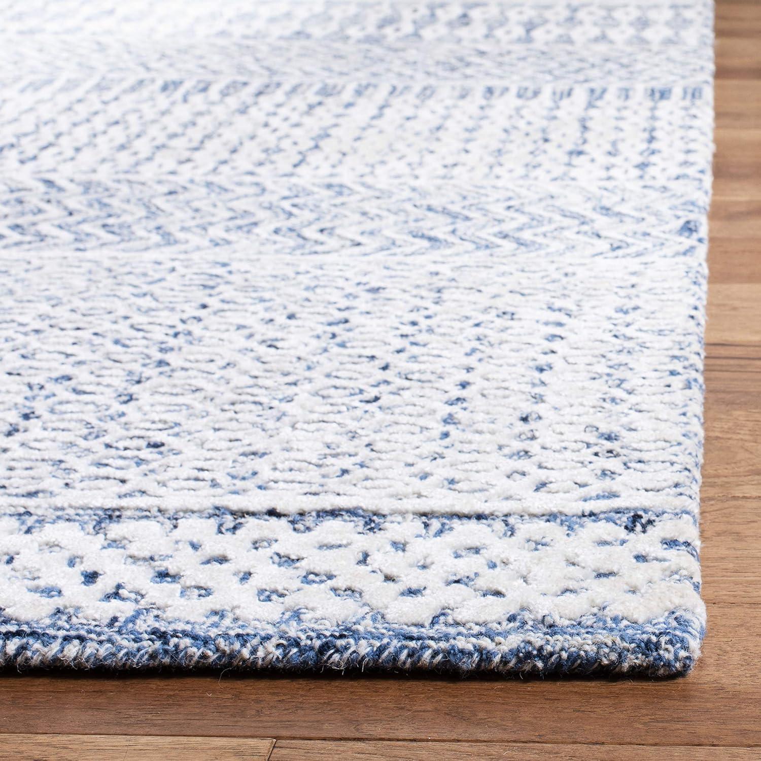Glamour GLM538 Hand Tufted Indoor Accent Rug - Navy/Ivory - 3'x5' - Safavieh