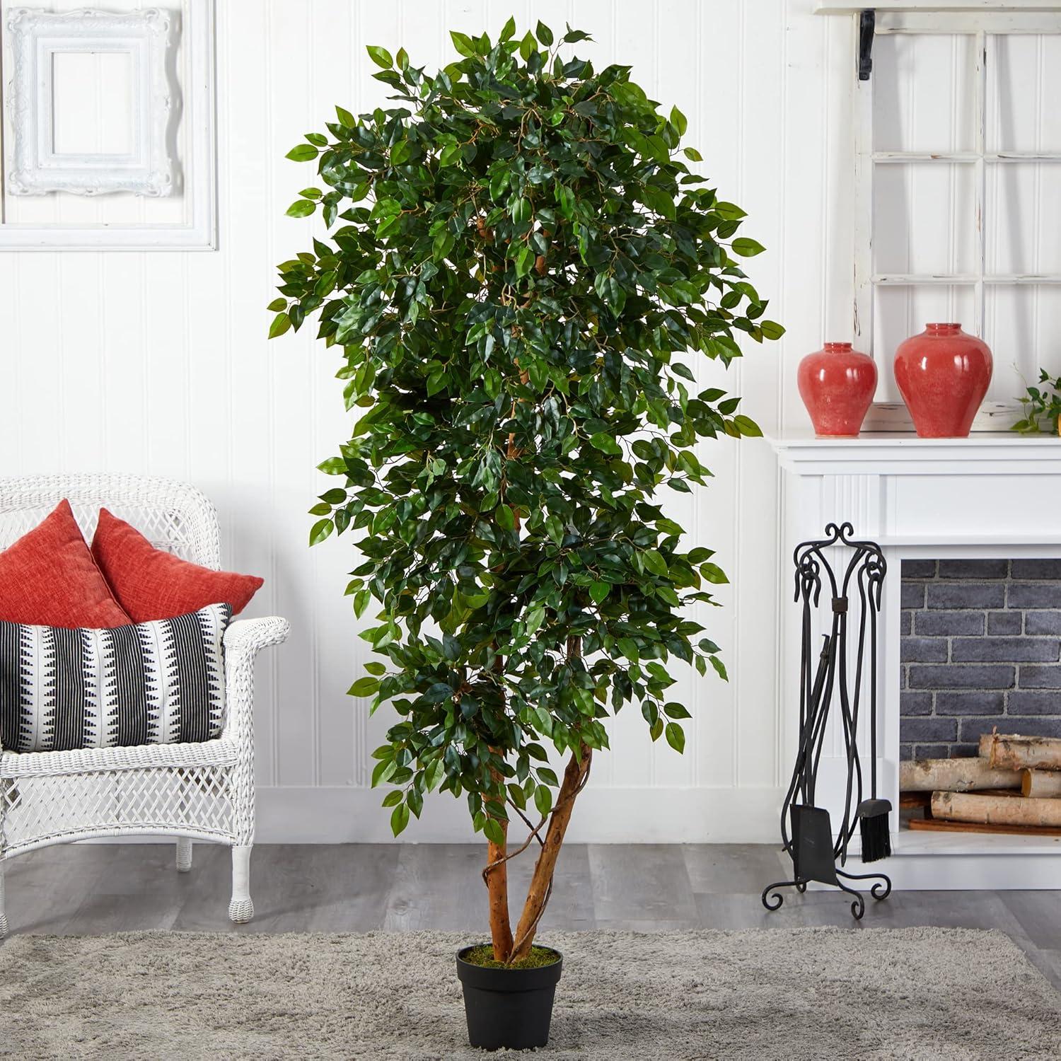 Nearly Natural 6’ Elegant Ficus Artificial Tree