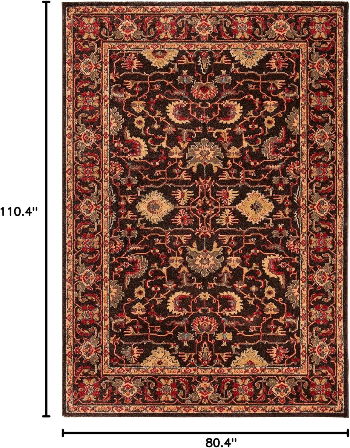 Mahal MAH693 Power Loomed Indoor Area Rug - Brown/Beige - 6'7"x9'2" - Safavieh