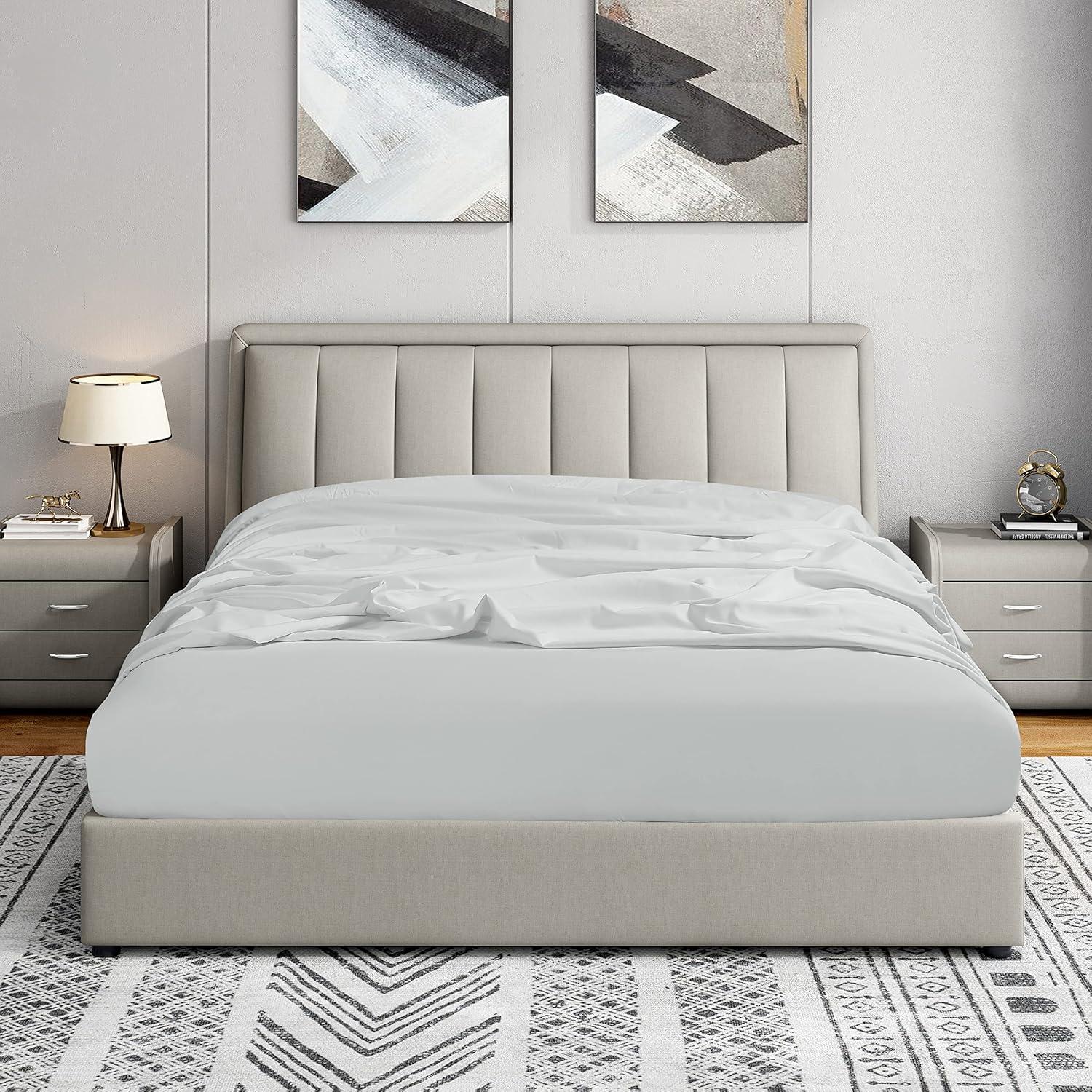 1800 Series 16 Inch Deep Microfiber Fitted Sheet
