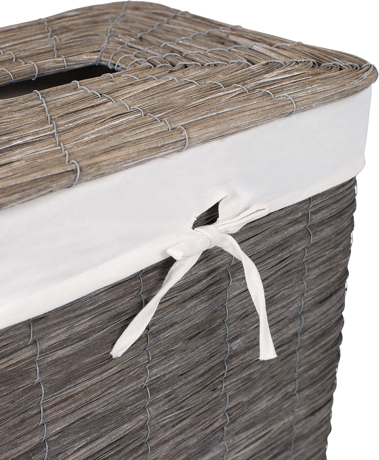 BirdRock Home Wicker Laundry Hamper with Handles