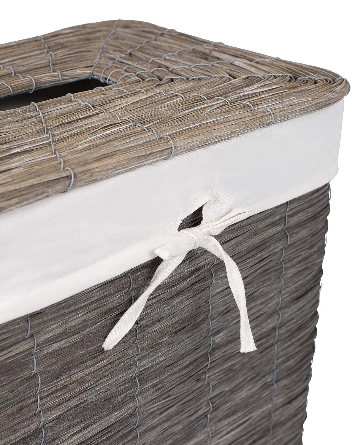 BirdRock Home Wicker Laundry Hamper with Handles