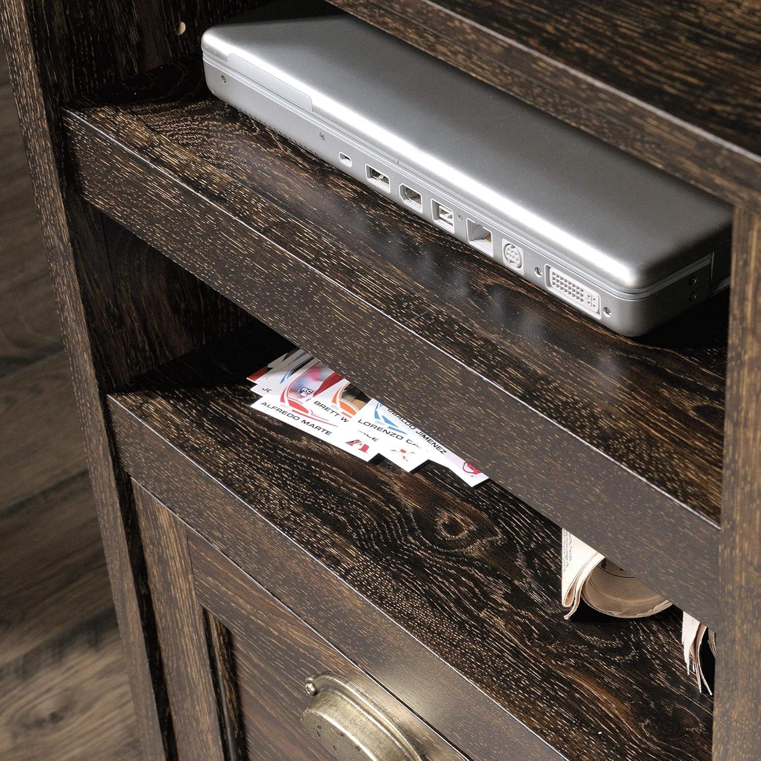 Sauder Barrister Lane Executive Desk, Iron Oak Finish