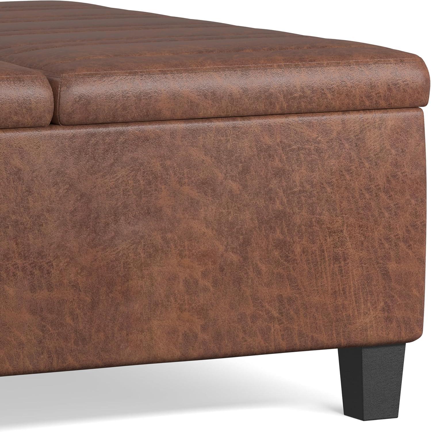 Simpli Home Ellis Coffee Table Storage Ottoman