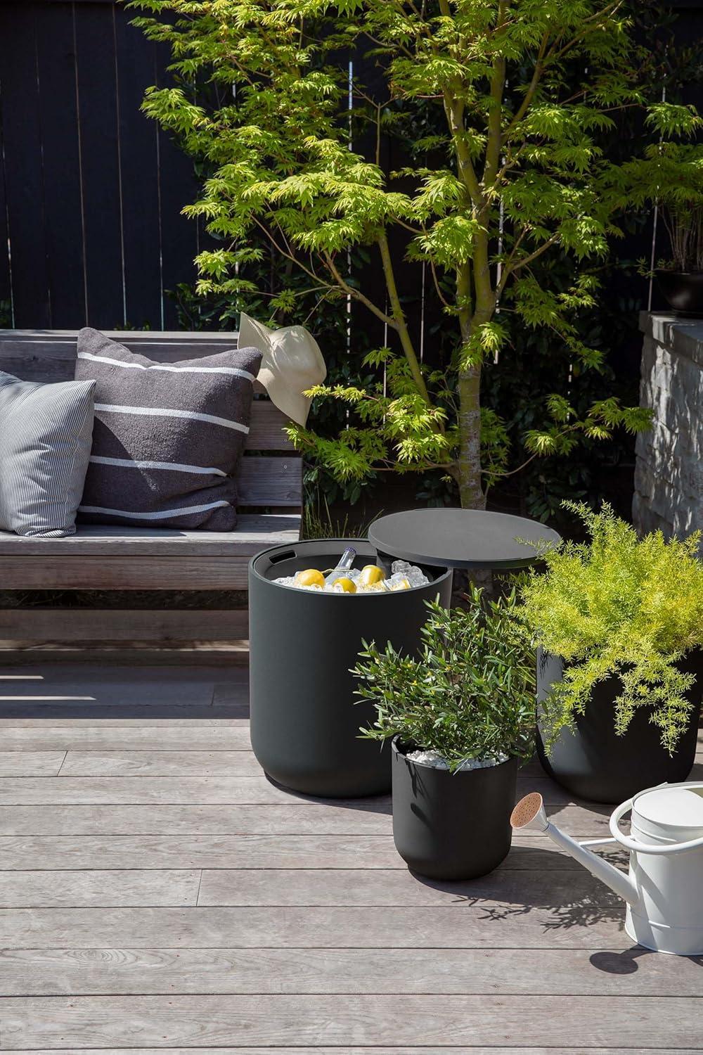Veradek Kona Round Plastic Outdoor Side Table