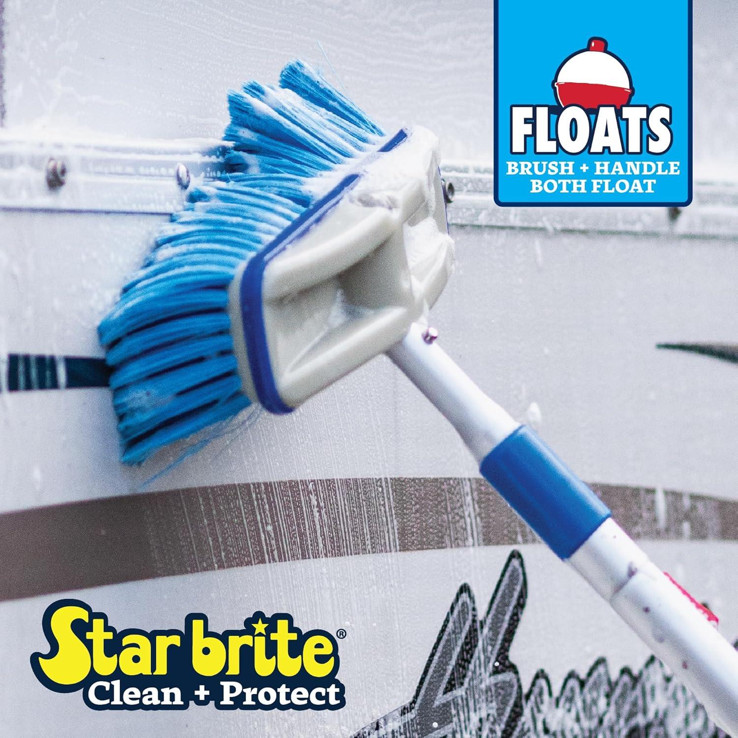 Star Brite Deck Brush Combo - Extendable Aluminum Handle with Medium Multipurpose Bristles (040192)