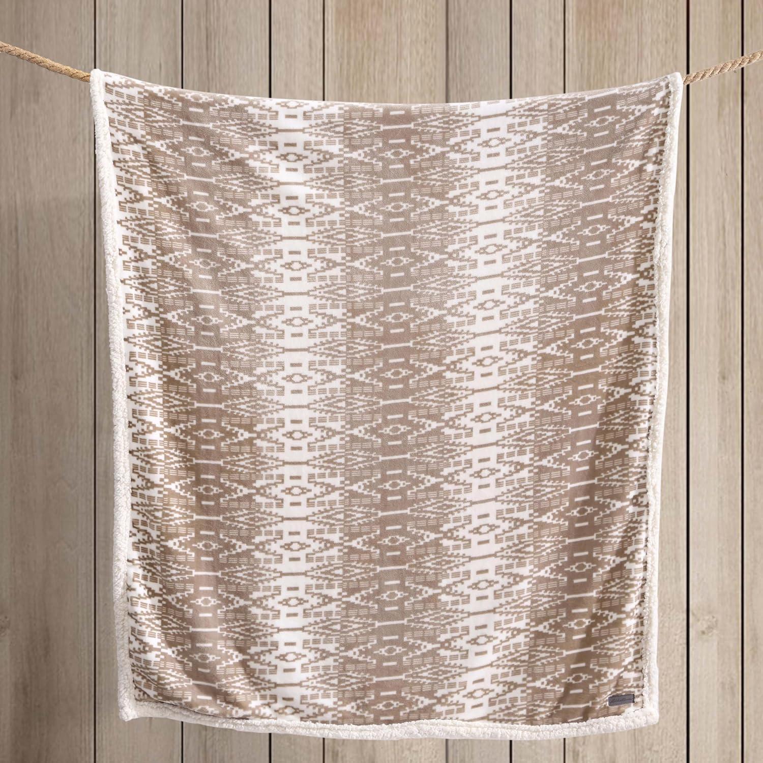 Eddie Bauer Eddie Bauer Printed Plush Fleece/Sherpa Throw Blankets