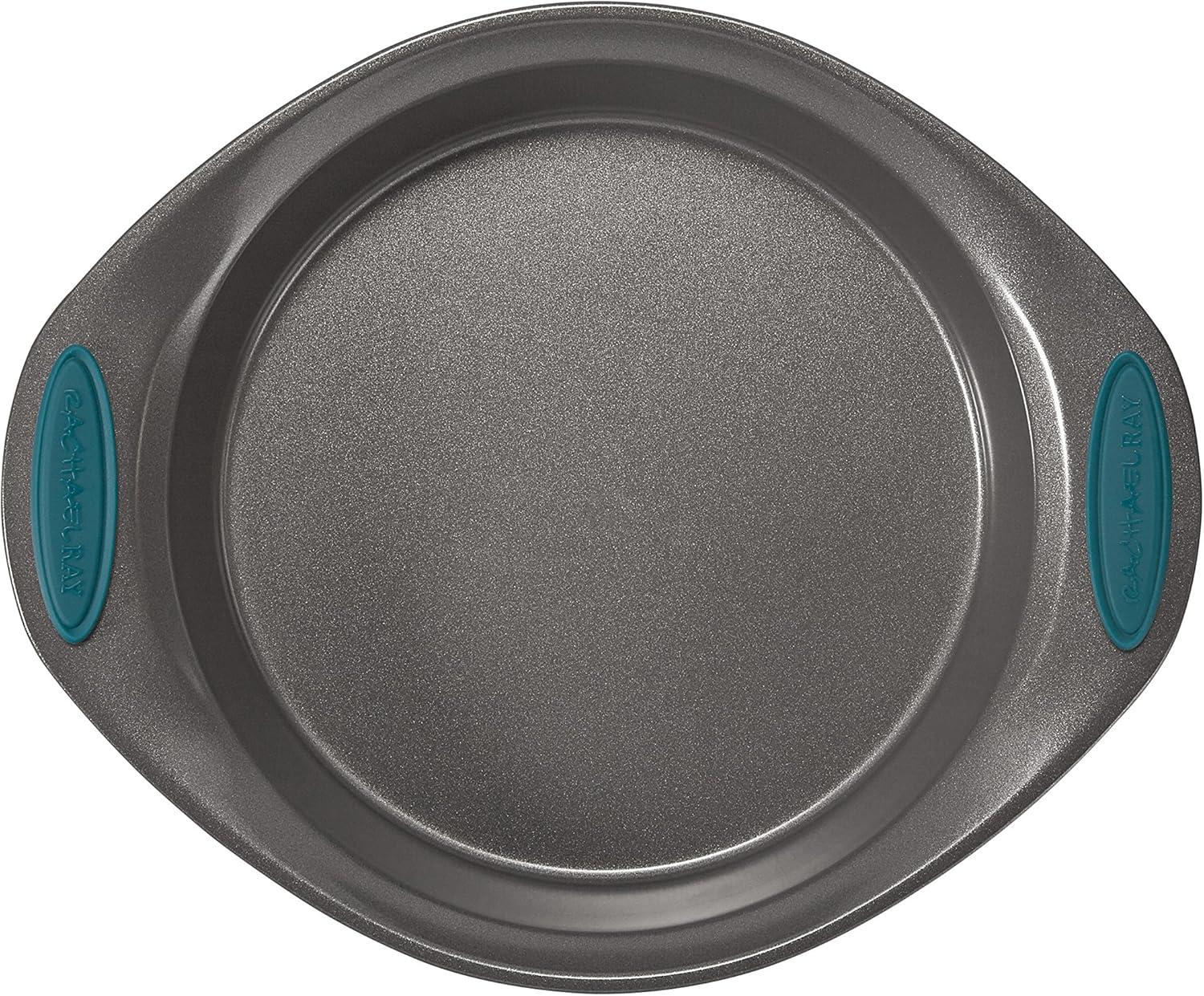 10-Piece Gray and Teal Nonstick Steel Bakeware Set