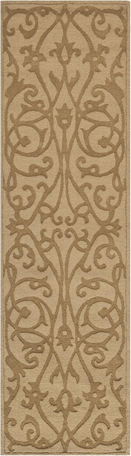 SAFAVIEH Impressions IM341D Handmade Light Brown Rug