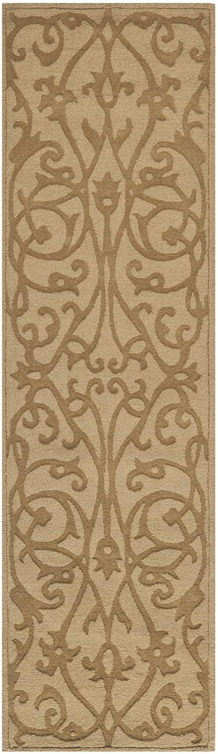 SAFAVIEH Impressions IM341D Handmade Light Brown Rug