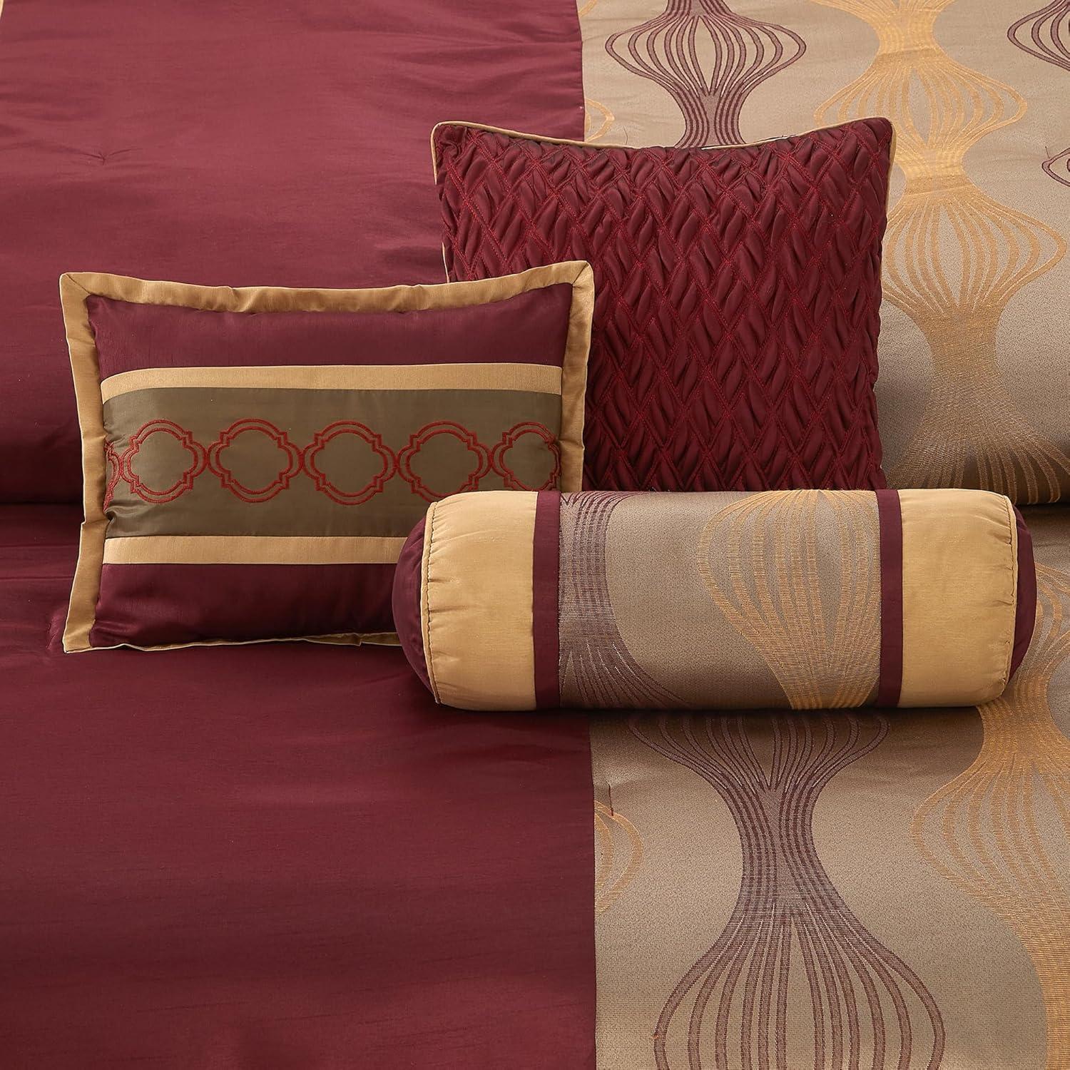 Kath 7 Piece Microfiber Modern & Contemporary Comforter Set