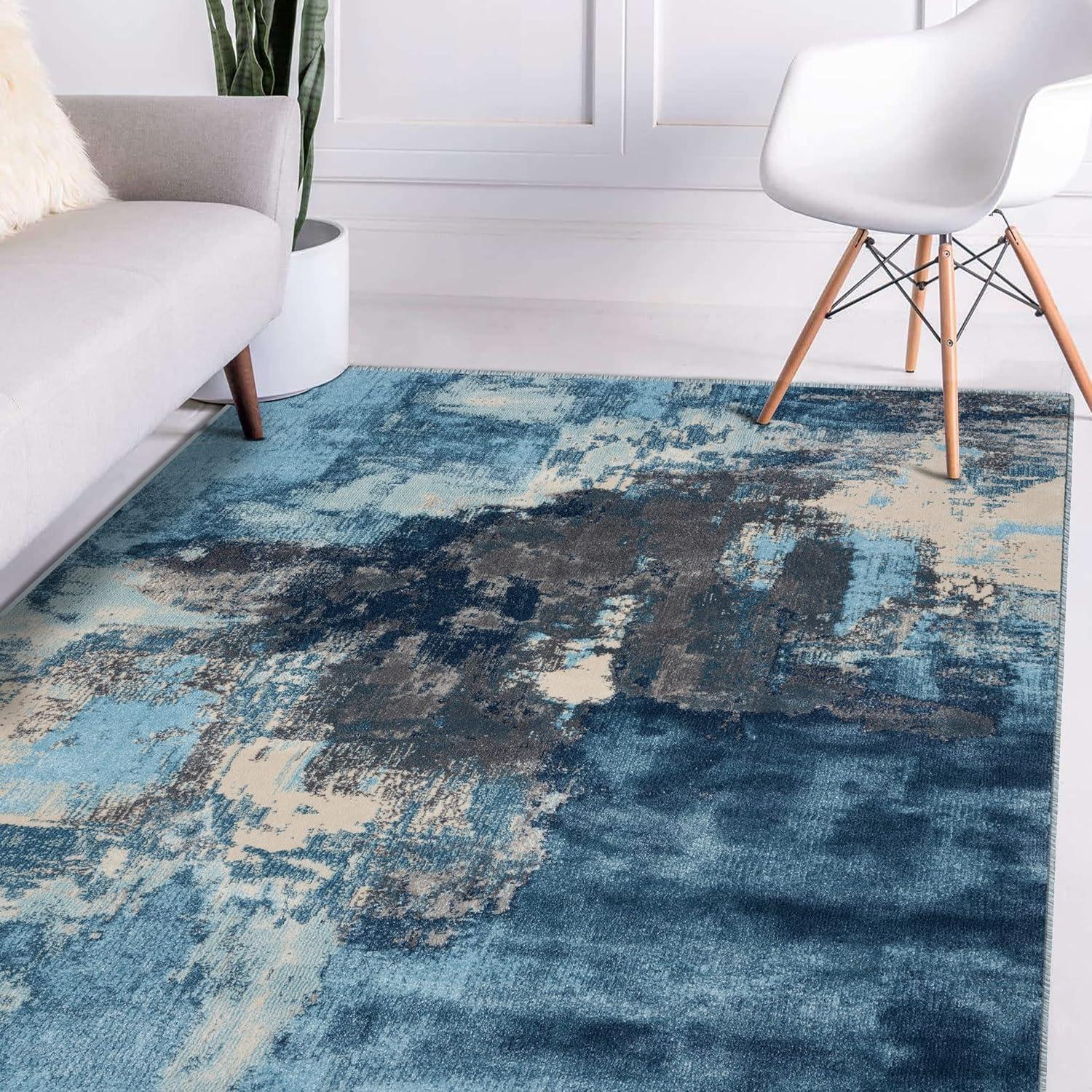 Luxe Weavers Abstract Distressed Area Rug