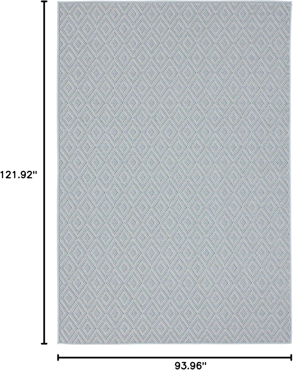 7'10" x 10'2" Tripoli Lydia Indoor/Outdoor Rug Blue/Cream - Home Dynamix: UV & Stain Resistant, Woven