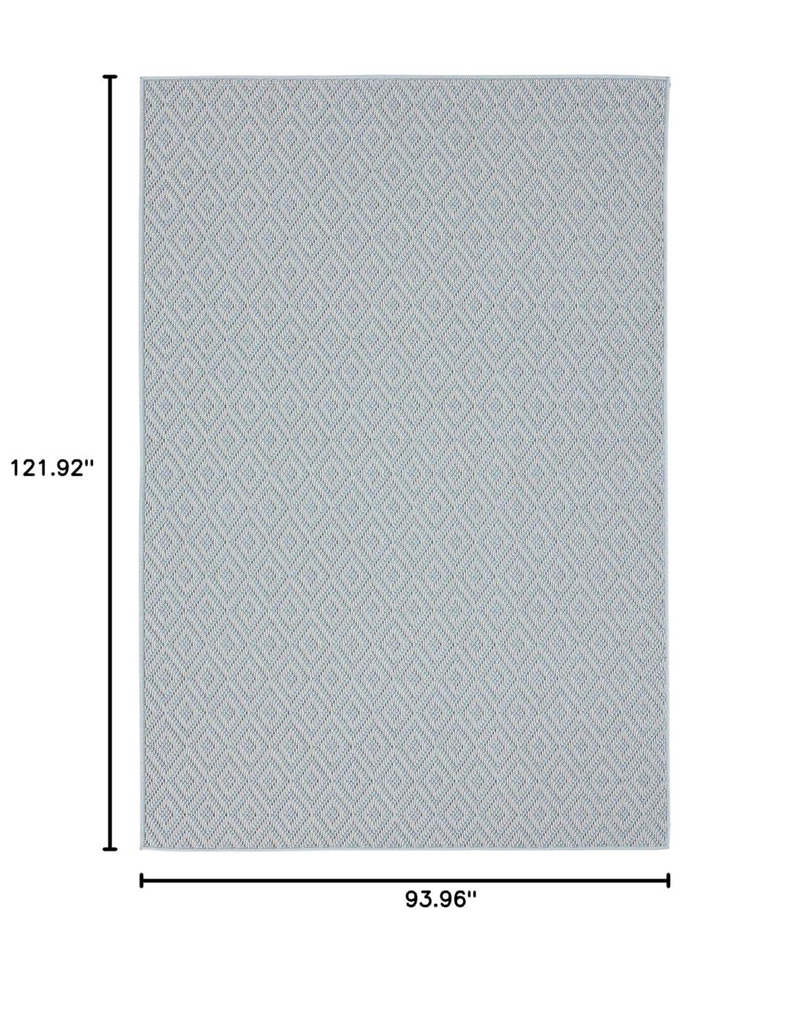 7'10" x 10'2" Tripoli Lydia Indoor/Outdoor Rug Blue/Cream - Home Dynamix: UV & Stain Resistant, Woven