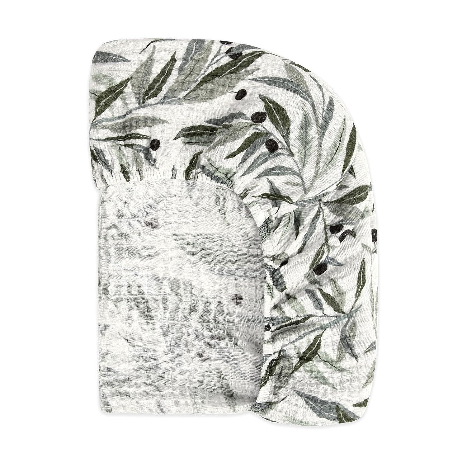 Olive Branches Fitted Crib Sheet
