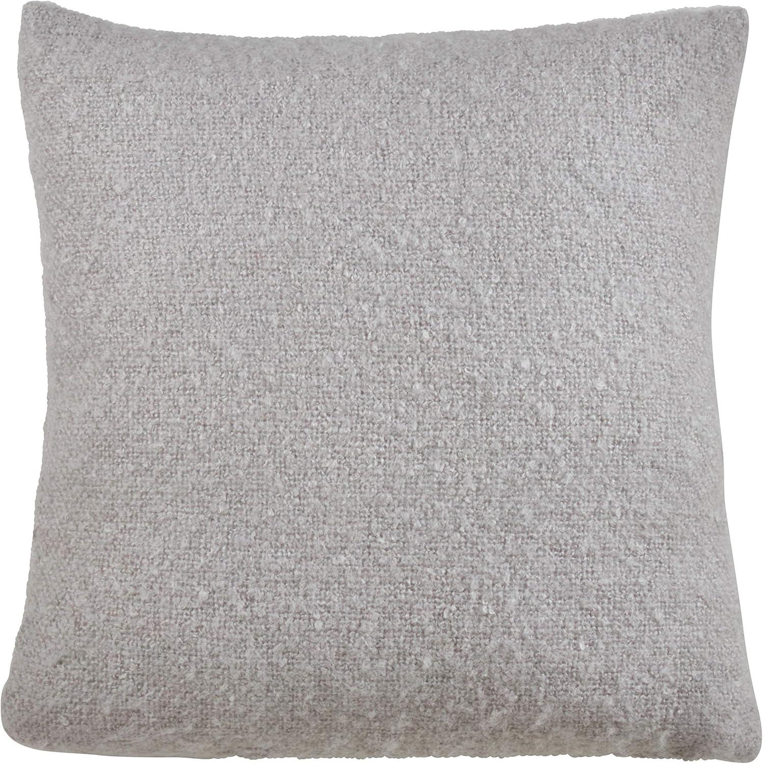 Saro Lifestyle 215.GY22SP 22 in. Faux Mohair Poly Filled Throw Pillow, Gray