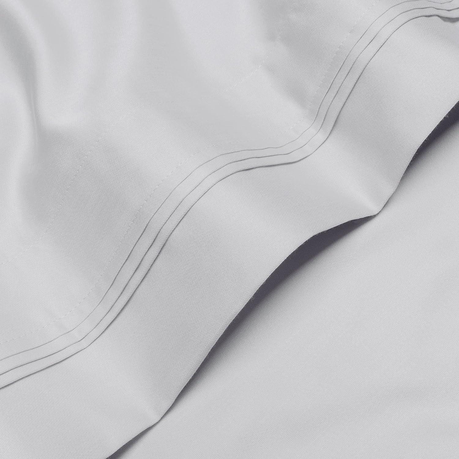 Superior Egyptian Cotton Deep Pocket 1000 TC Sheet Set, King, Platinum