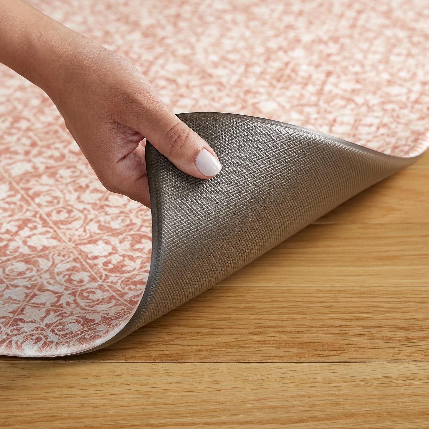 Town & Country Living TOWN & COUNTRY BASICS Comfort Plus Non-Slip Backing Vintage Medallion Tile Anti Fatigue Comfort Mat