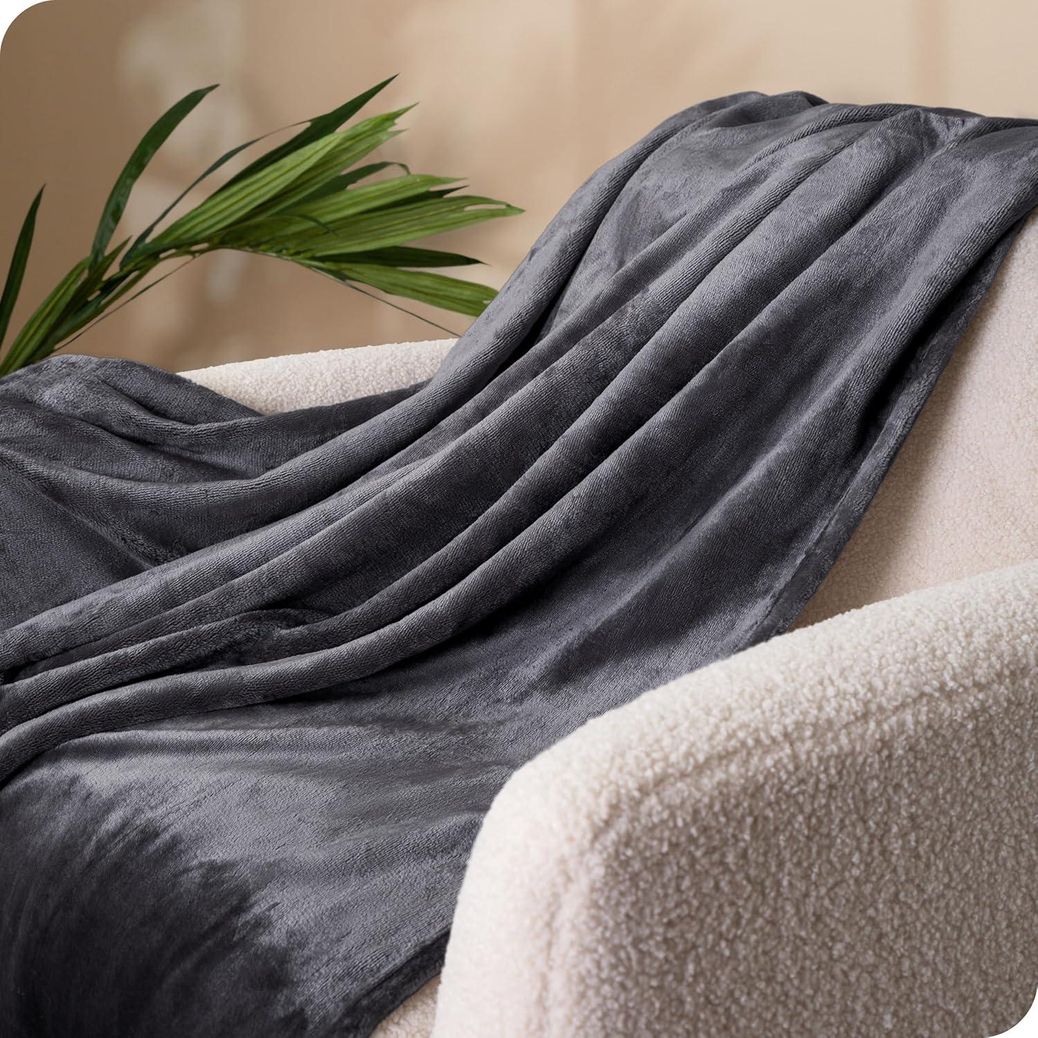 Microplush Fleece Bed Blanket by Bare Home